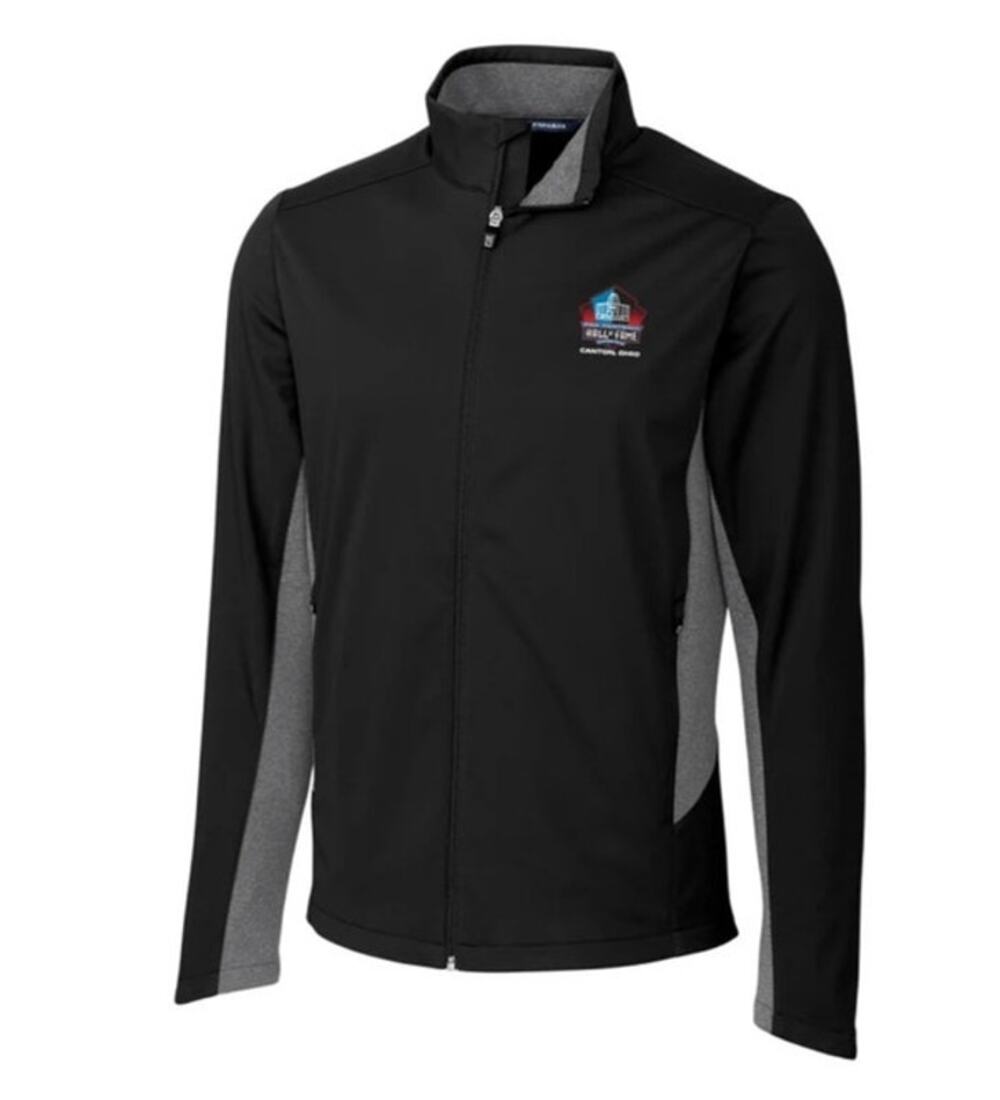 Cutter & Buck Pro Football Hall of Fame Jacket Mens XXL Black Gray NWT